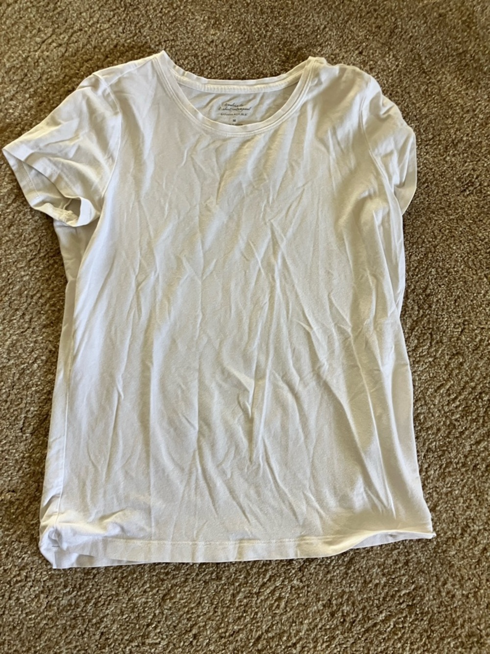 Banana Republic White Short Sleeve Tee